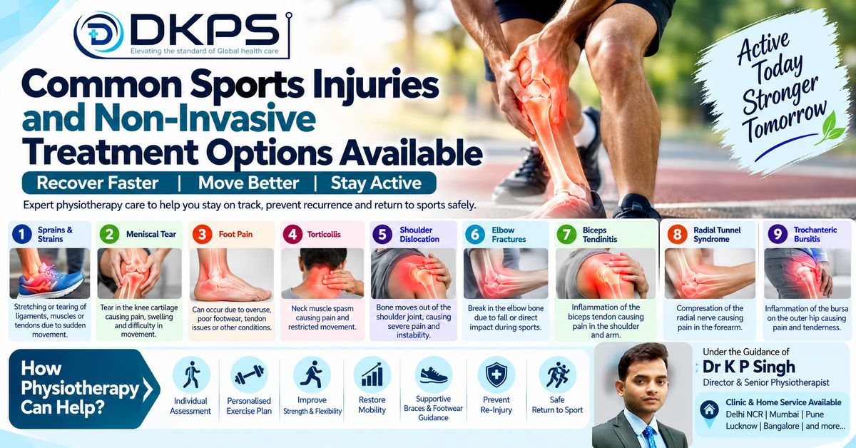Common Sports Injuries and Non-Surgical Treatment Options: How Physiotherapy Can Help