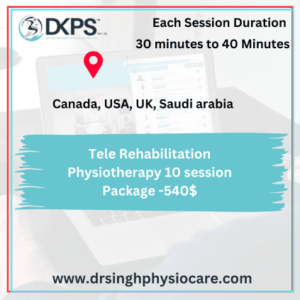 Tele Rehabilitation Physiotherapy 10 session Charges -540 usdt